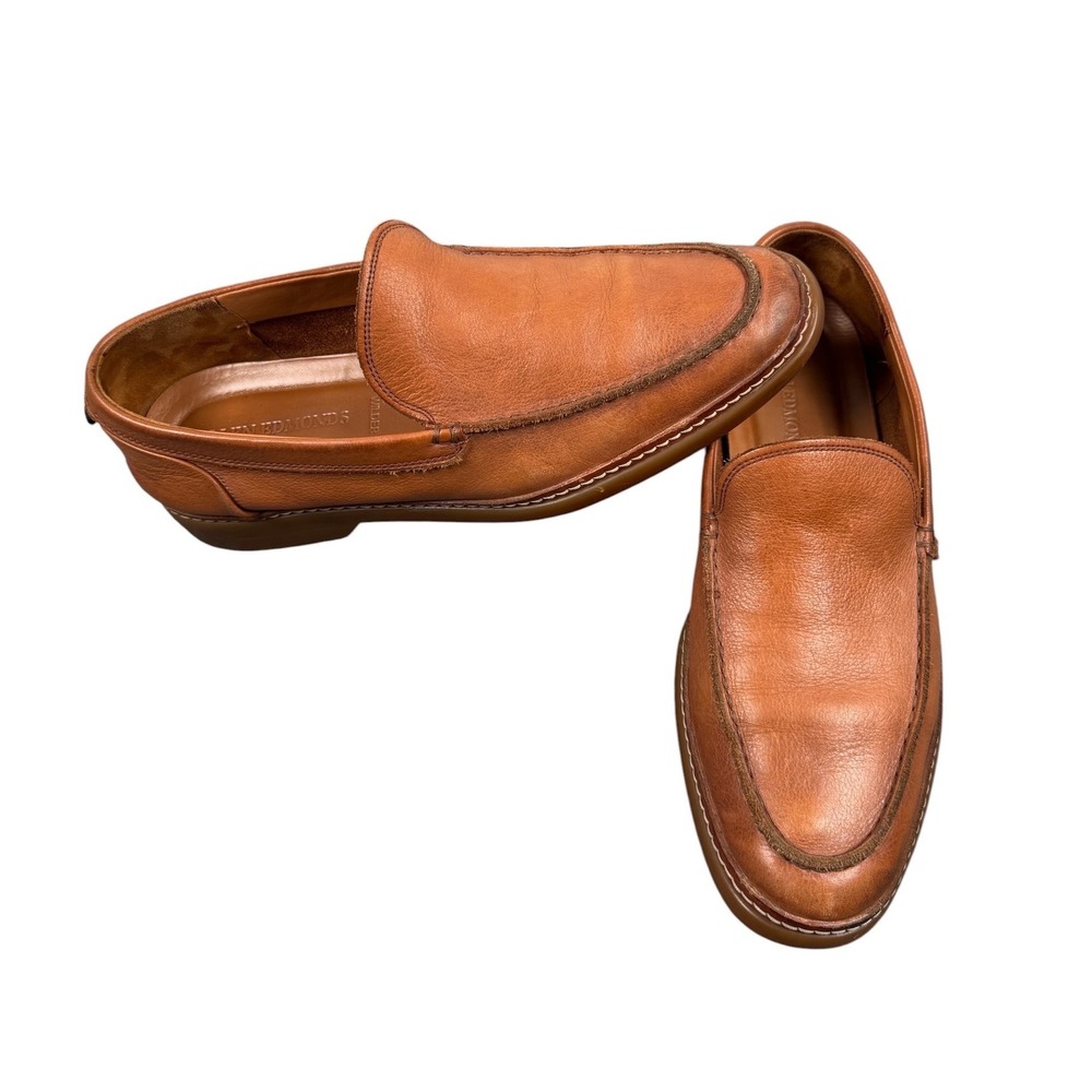 Allen Edmonds Wilder 10.5 D Loafers Mens Tan Brown Leather Slip On Casual Shoes